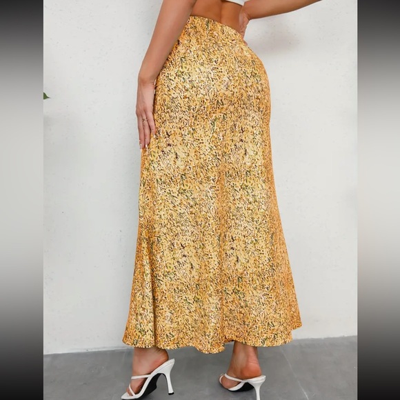 Boho floral print high waisted maxi shirt - Picture 11 of 15